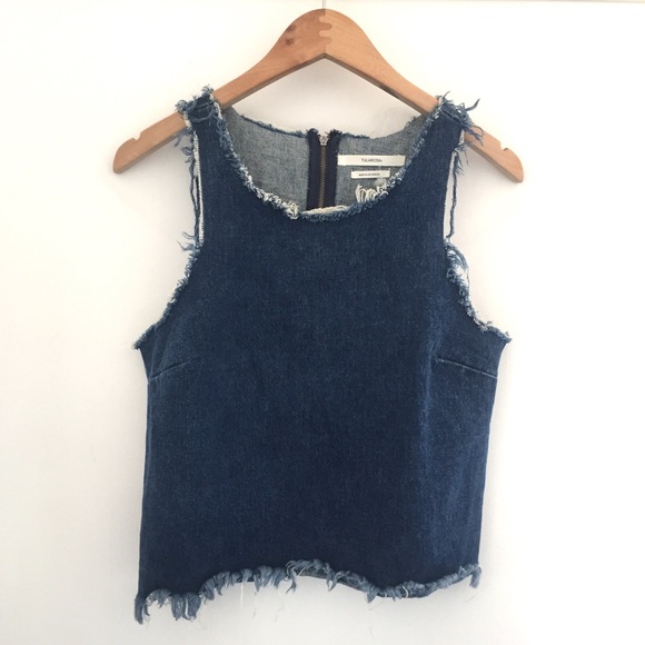 Tularosa Scarlett Denim Tank Sz S - Picture 3 of 8